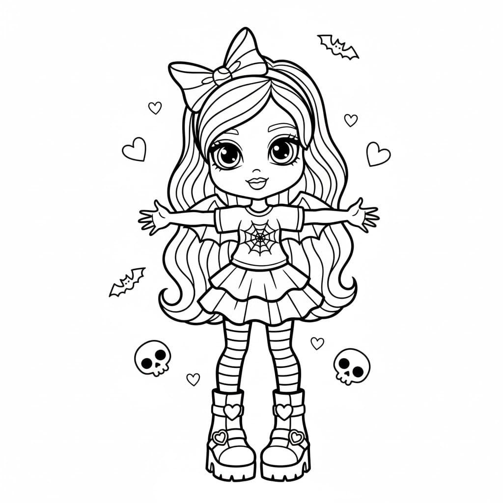 簡単 モンスター・ハイ 描く ぬりえ