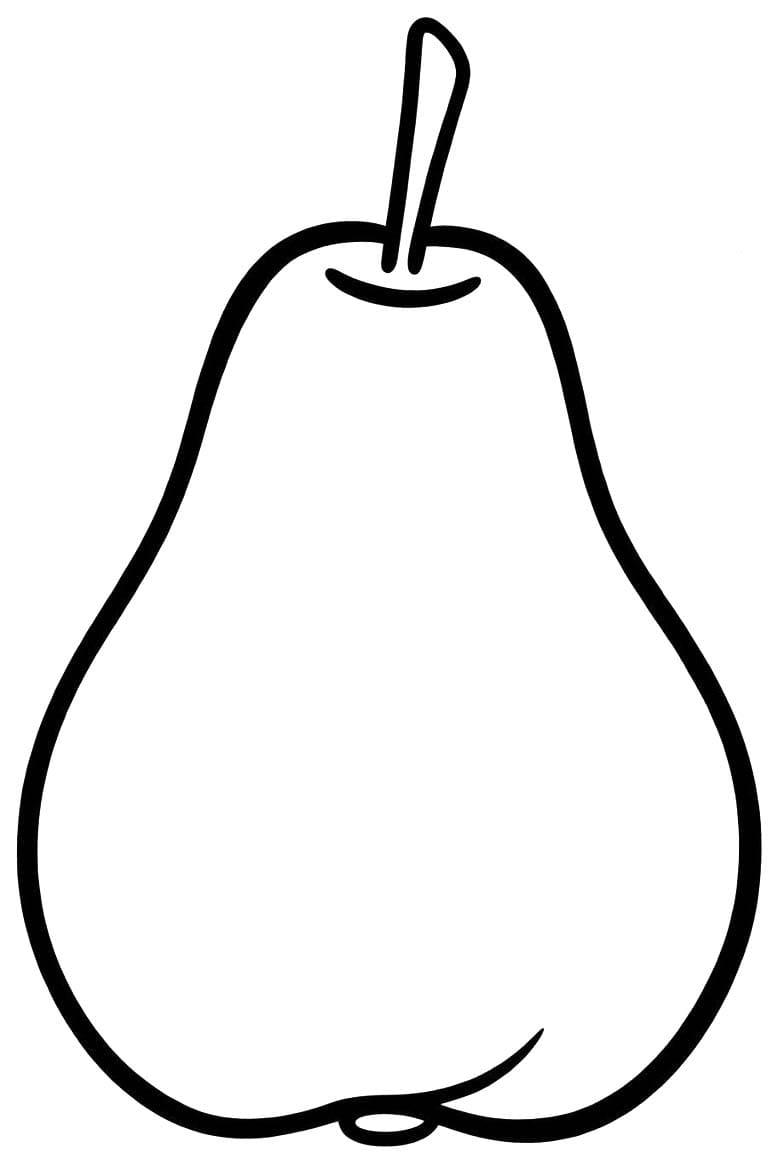 簡単 ナシ 描く ぬりえ