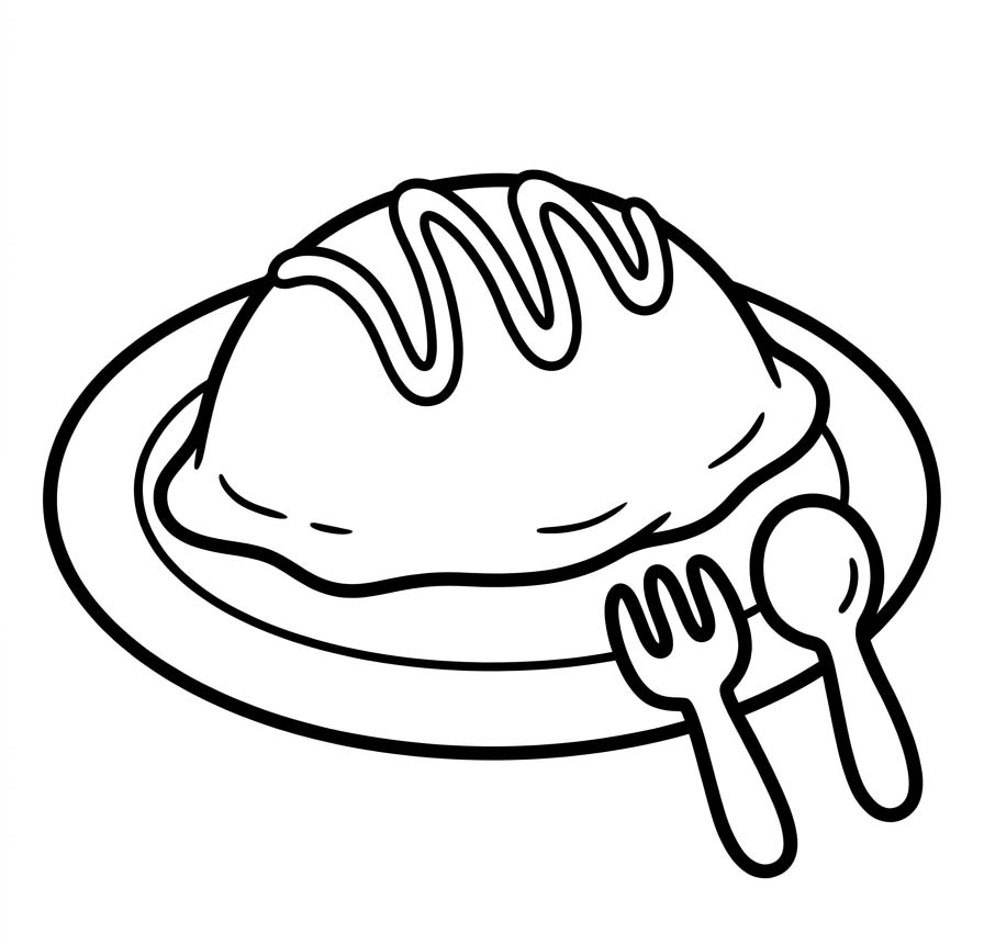 簡単 オムライス 描く ぬりえ
