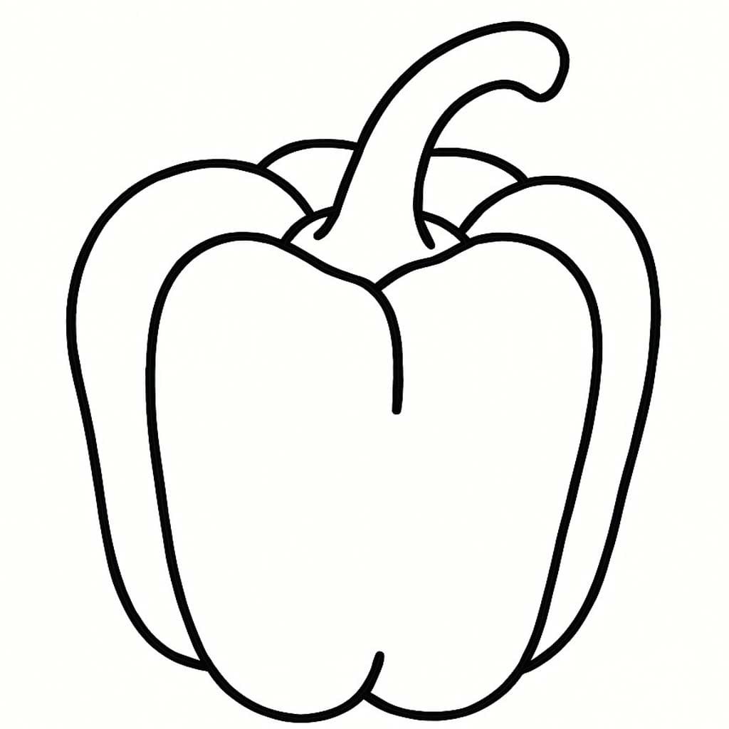 簡単 ピーマン 描く ぬりえ