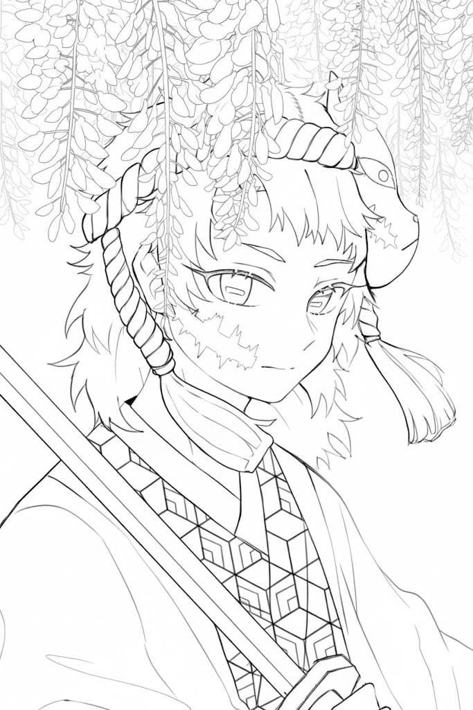 簡単 錆兎 描く ぬりえ