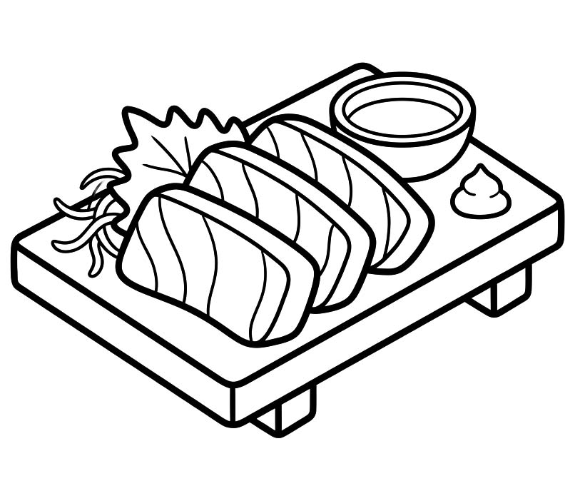 簡単 刺身 描く ぬりえ