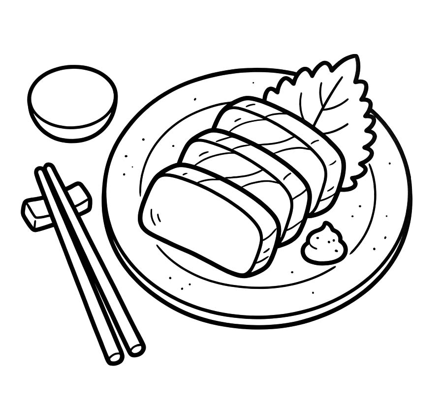 簡単 刺身 ぬりえ