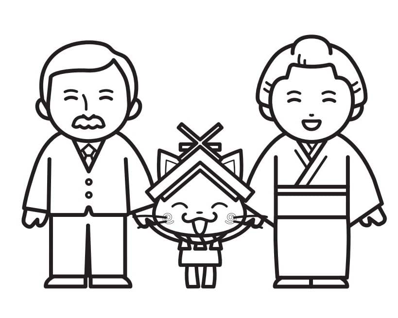 簡単 しまねっこ ぬりえ