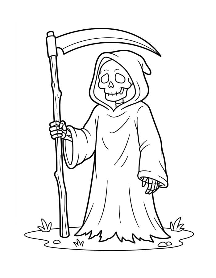 簡単 死神 描く ぬりえ