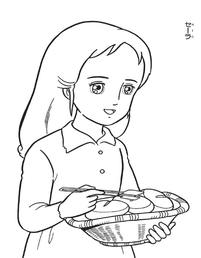 簡単 小公女セーラ ぬりえ