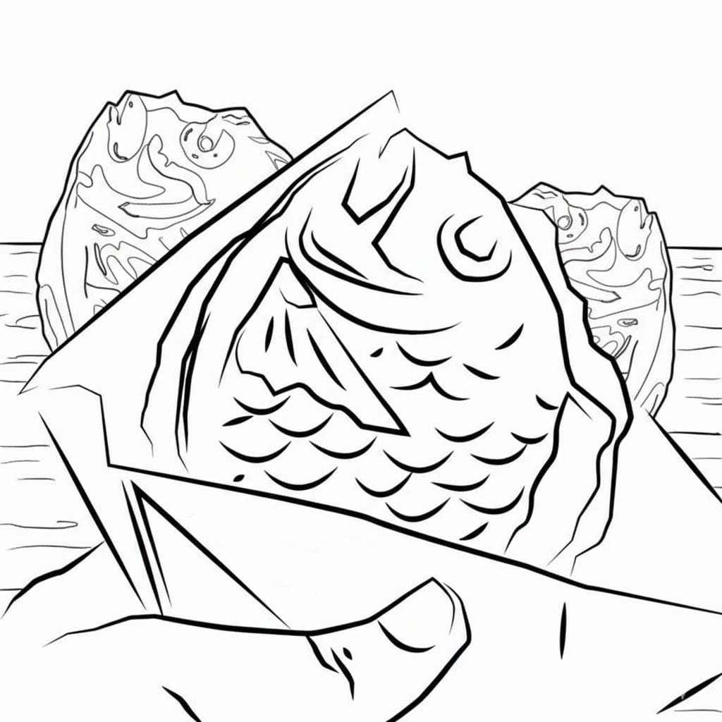 簡単 たい焼き ぬりえ