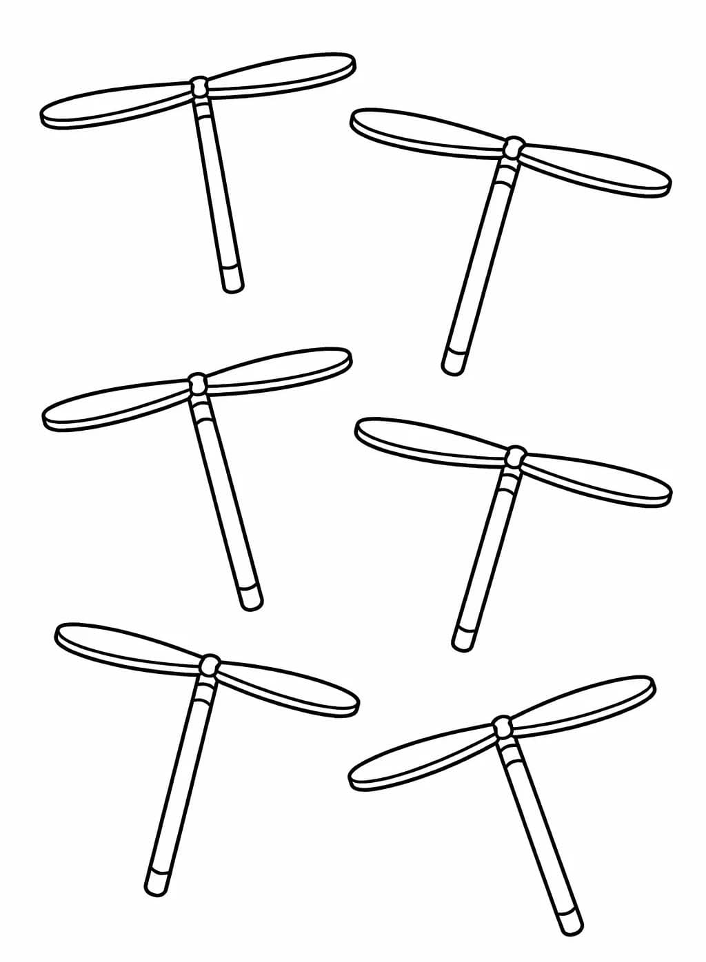 簡単 竹とんぼ ぬりえ