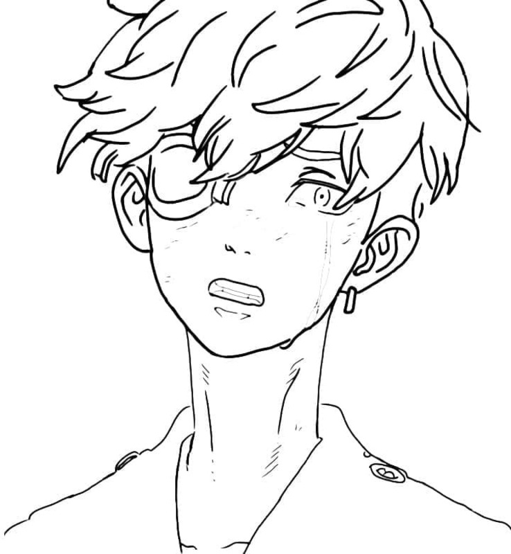 簡単 東京卍リベンジャーズ 描く ぬりえ