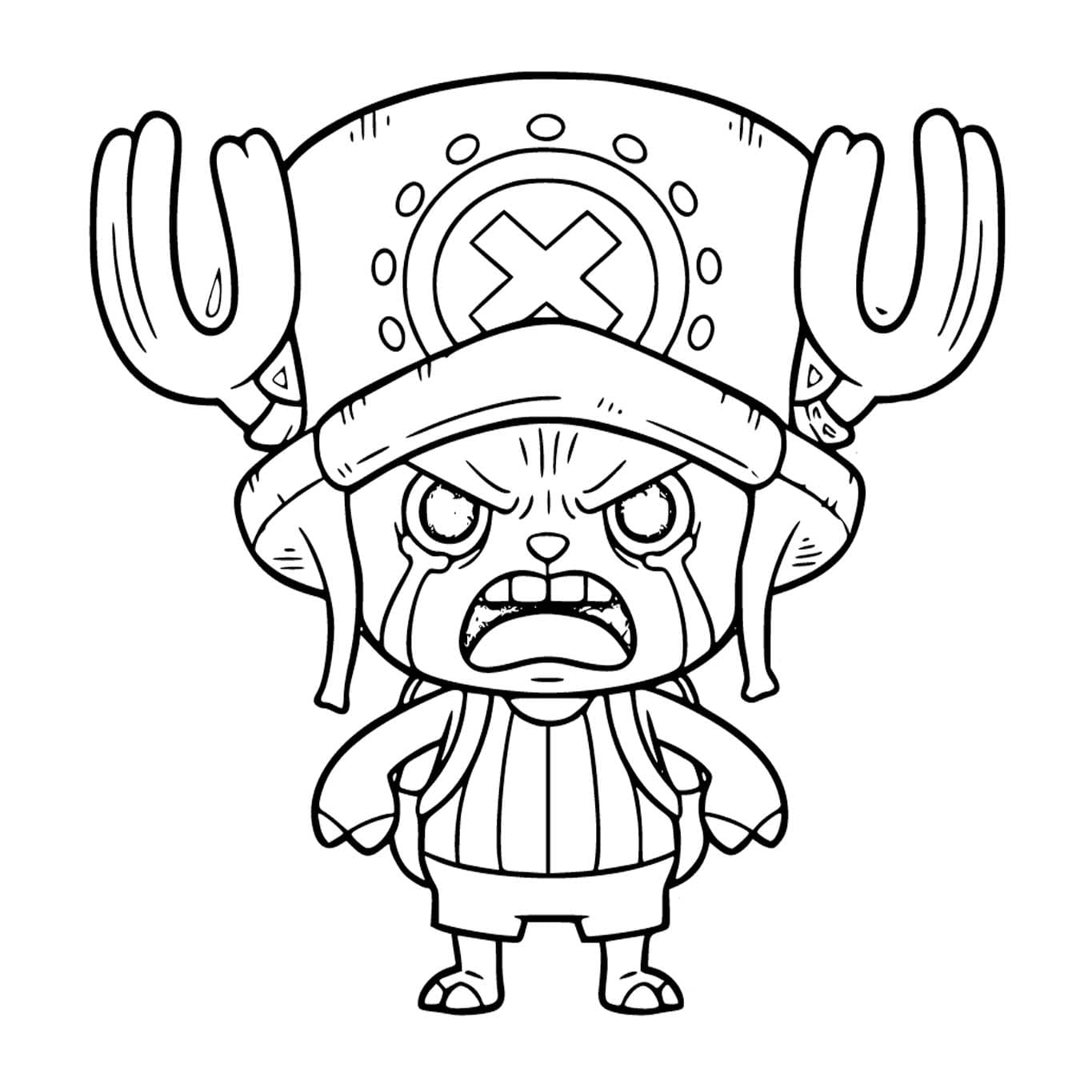 簡単トニートニー・チョッパー 描く ぬりえ