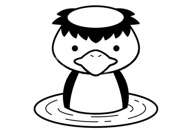 かっぱ 10 ぬりえ