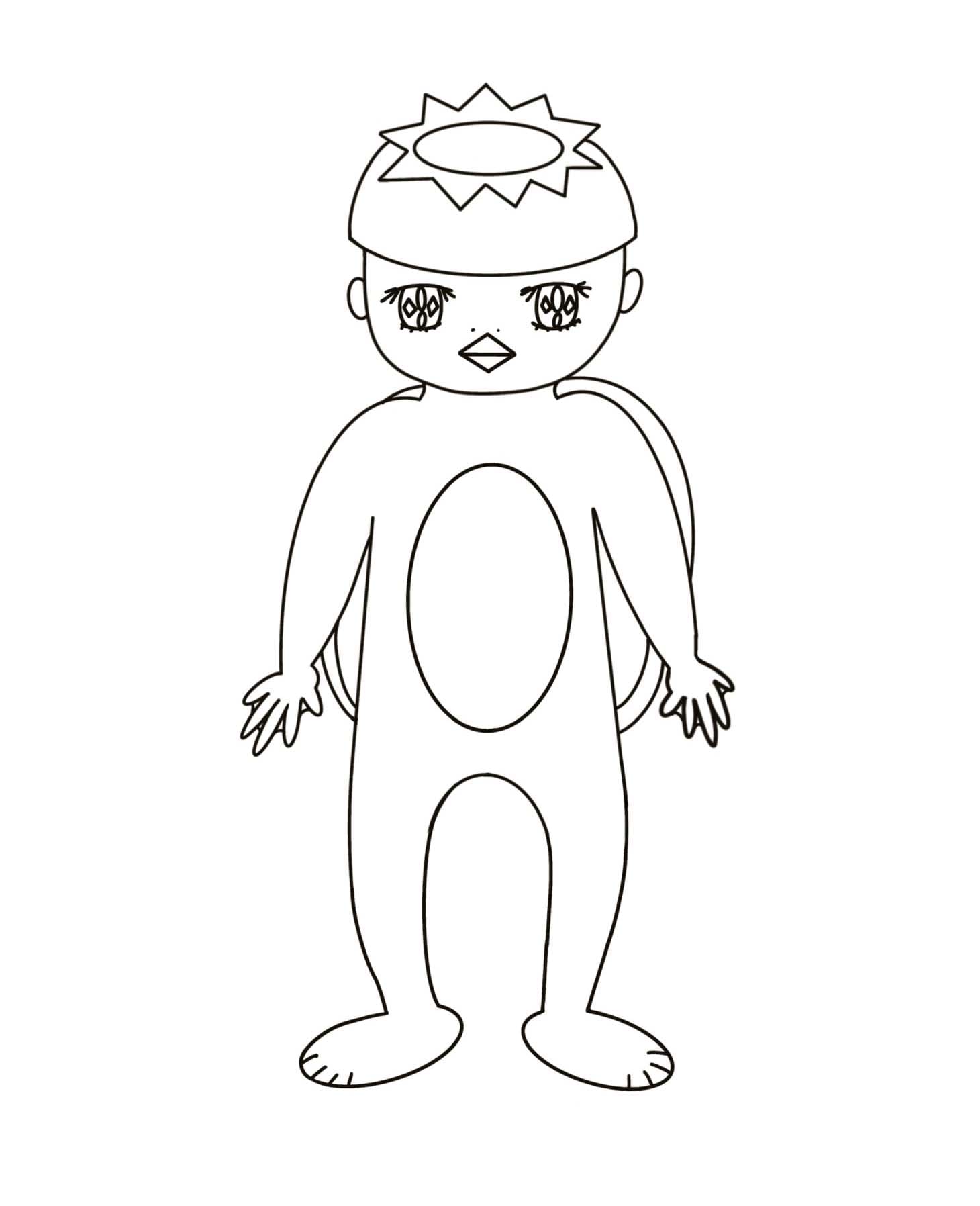 かっぱ 16 ぬりえ