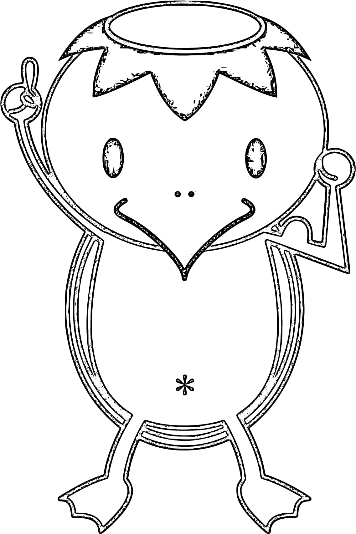 かっぱ 4 ぬりえ