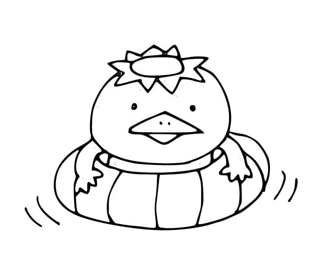 かっぱ 5 ぬりえ