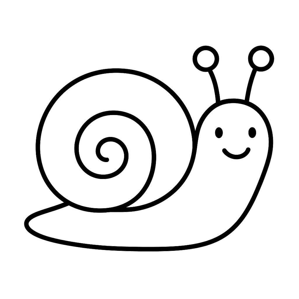 カタツムリ 無料で印刷可能 ぬりえ