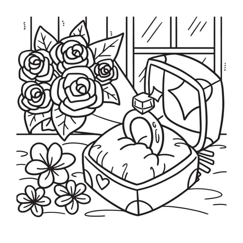 結婚式 描く ぬりえ