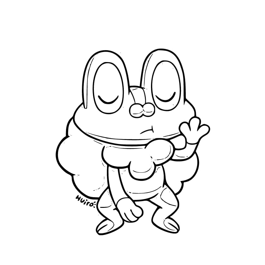 ケロマツ 4 ぬりえ
