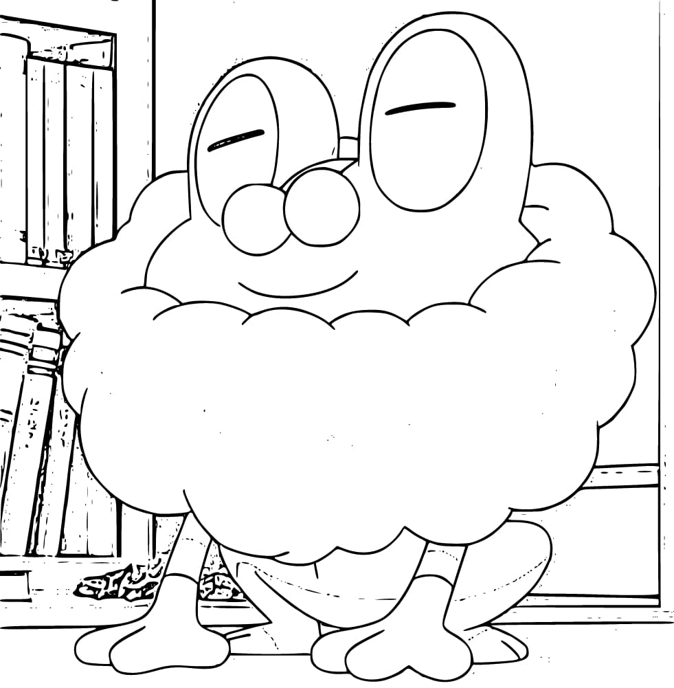 ケロマツ 6 ぬりえ