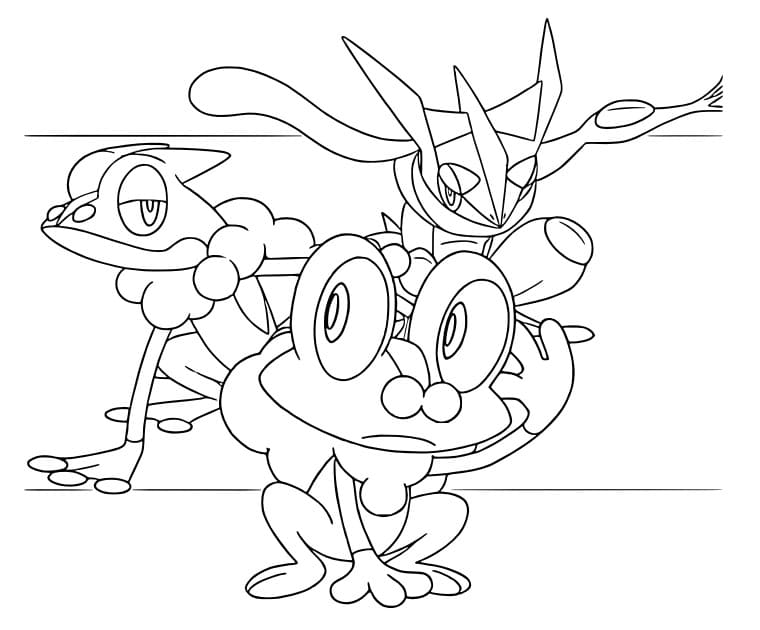 ケロマツ 描く ぬりえ