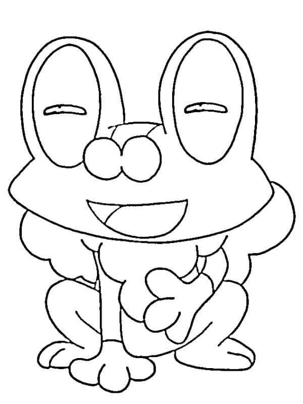 ケロマツ 簡単 ぬりえ
