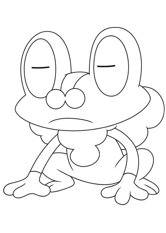 ケロマツ 楽しい ぬりえ
