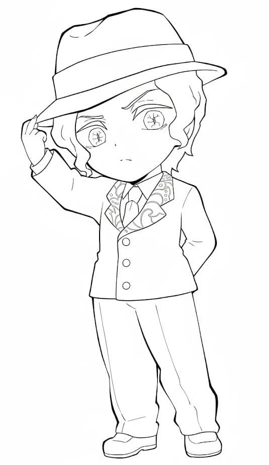 鬼舞辻無惨 5 ぬりえ