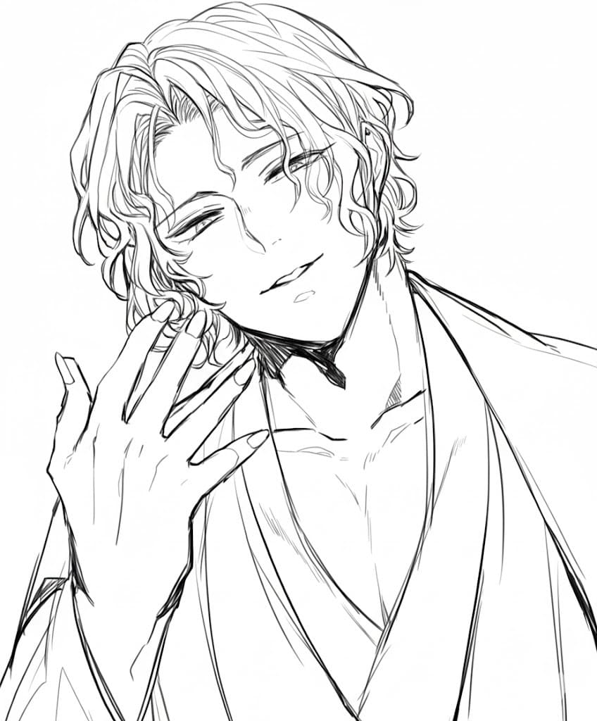 鬼舞辻無惨 6 ぬりえ