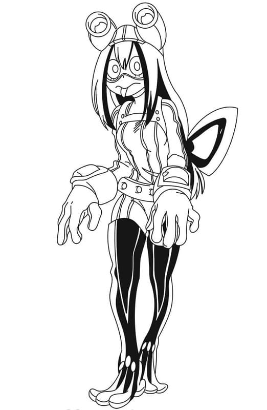 基本的な 蛙吹梅雨 ぬりえ 基本的な 蛙吹梅雨 ぬりえ