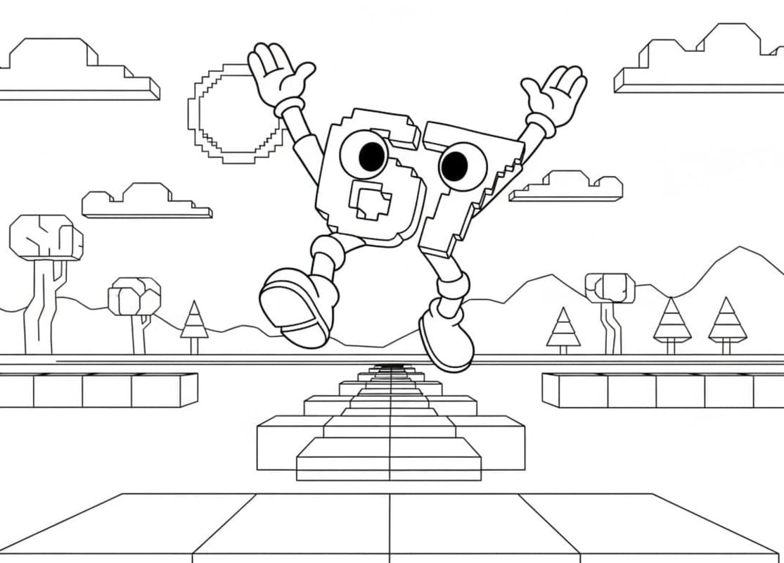 基本的な 67 ブレインロット ぬりえ