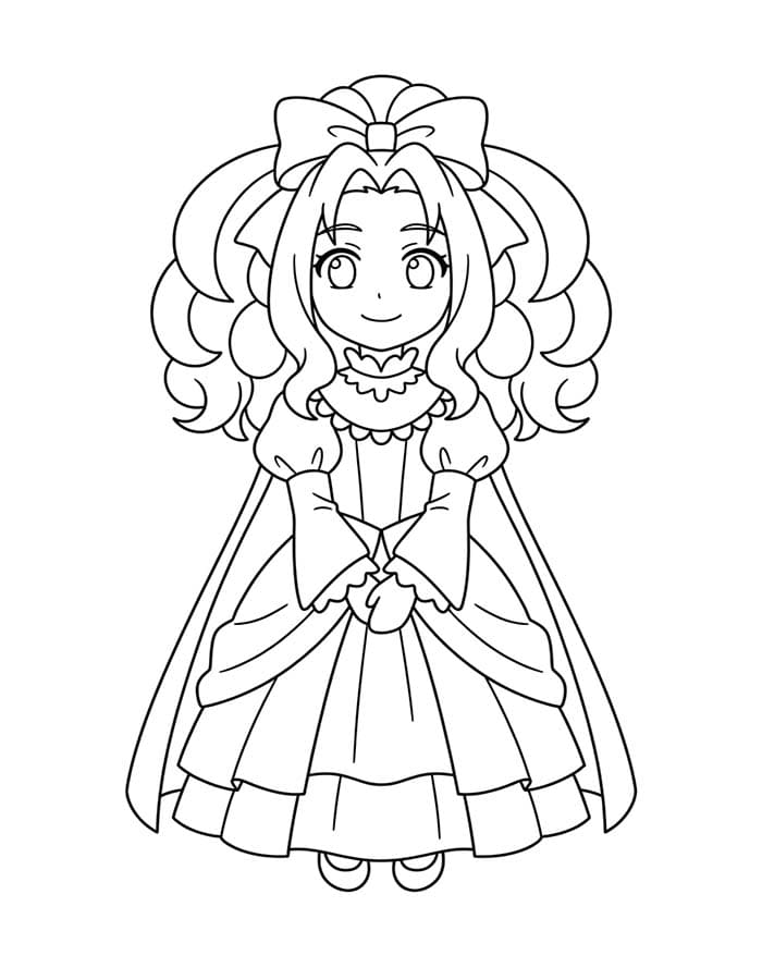 基本的な アニメプリンセス 描く ぬりえ