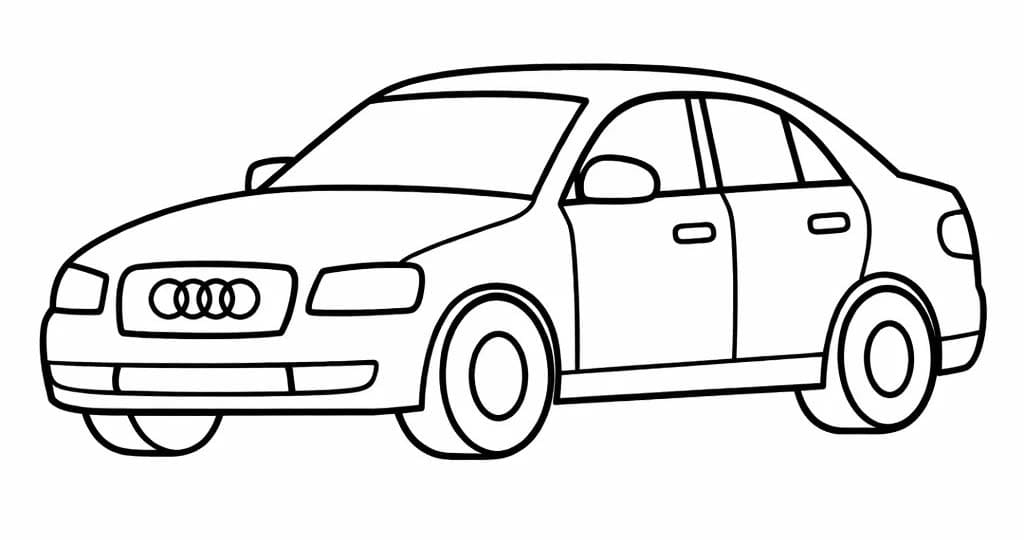 基本的な アウディ 描く ぬりえ