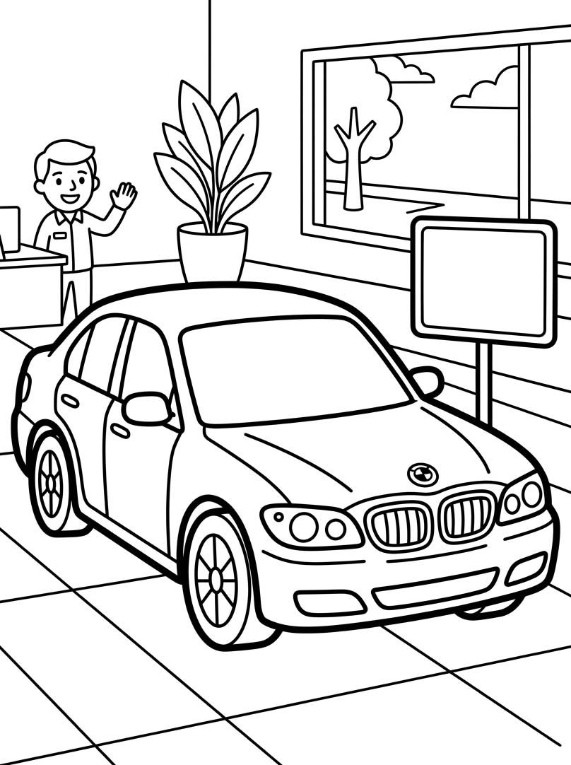 基本的な BMW ぬりえ