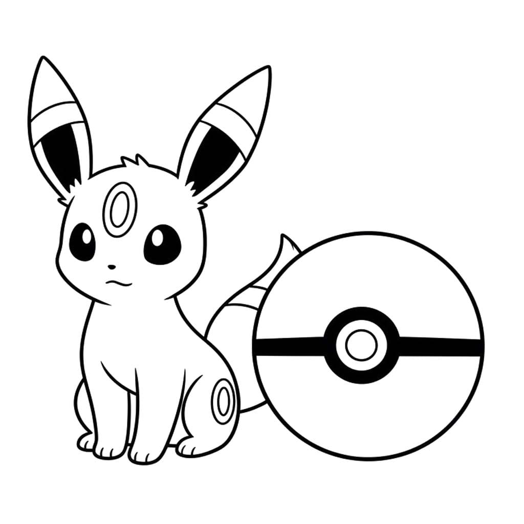 基本的な ブラッキー ぬりえ