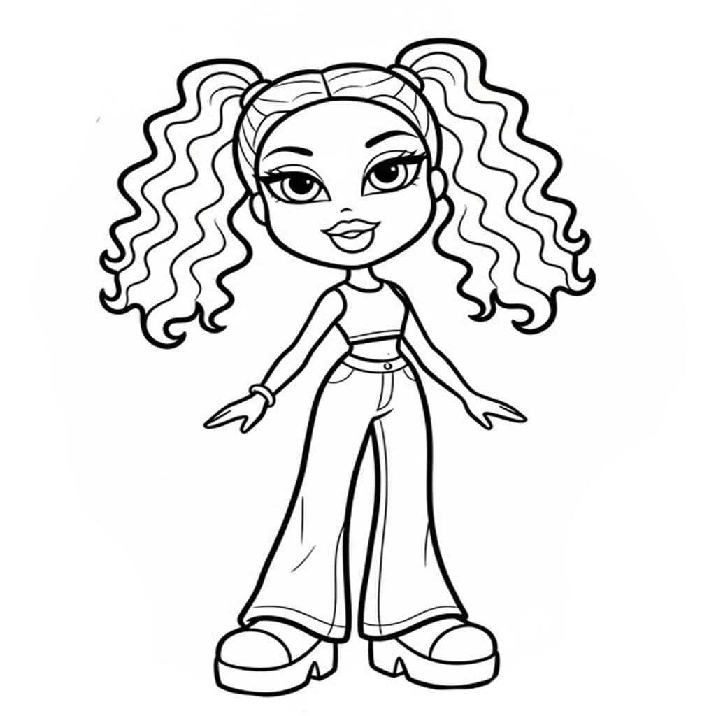 基本的な ブラッツ 描く ぬりえ