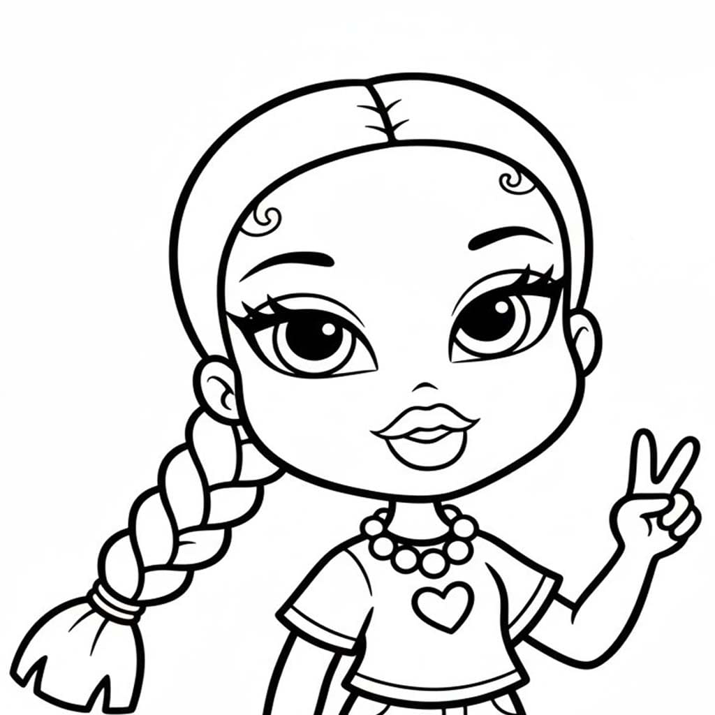 基本的な ブラッツ ぬりえ