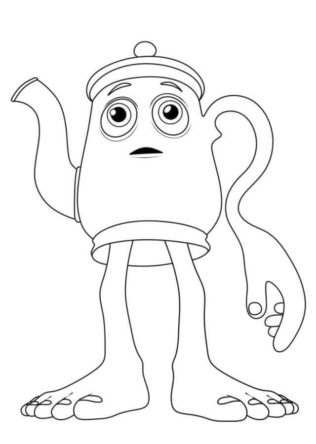 基本的な ブレインロット ぬりえ