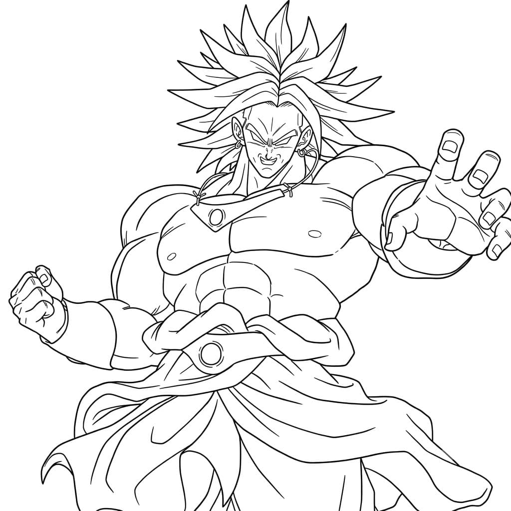 基本的な ブロリー 描く ぬりえ