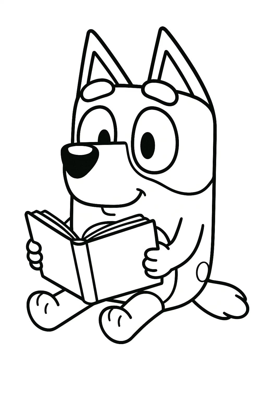 基本的な ブルーイ ぬりえ