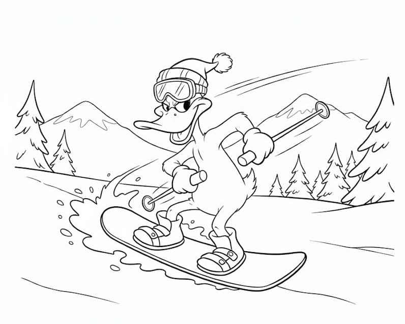 基本的な ダフィー・ダック 描く ぬりえ