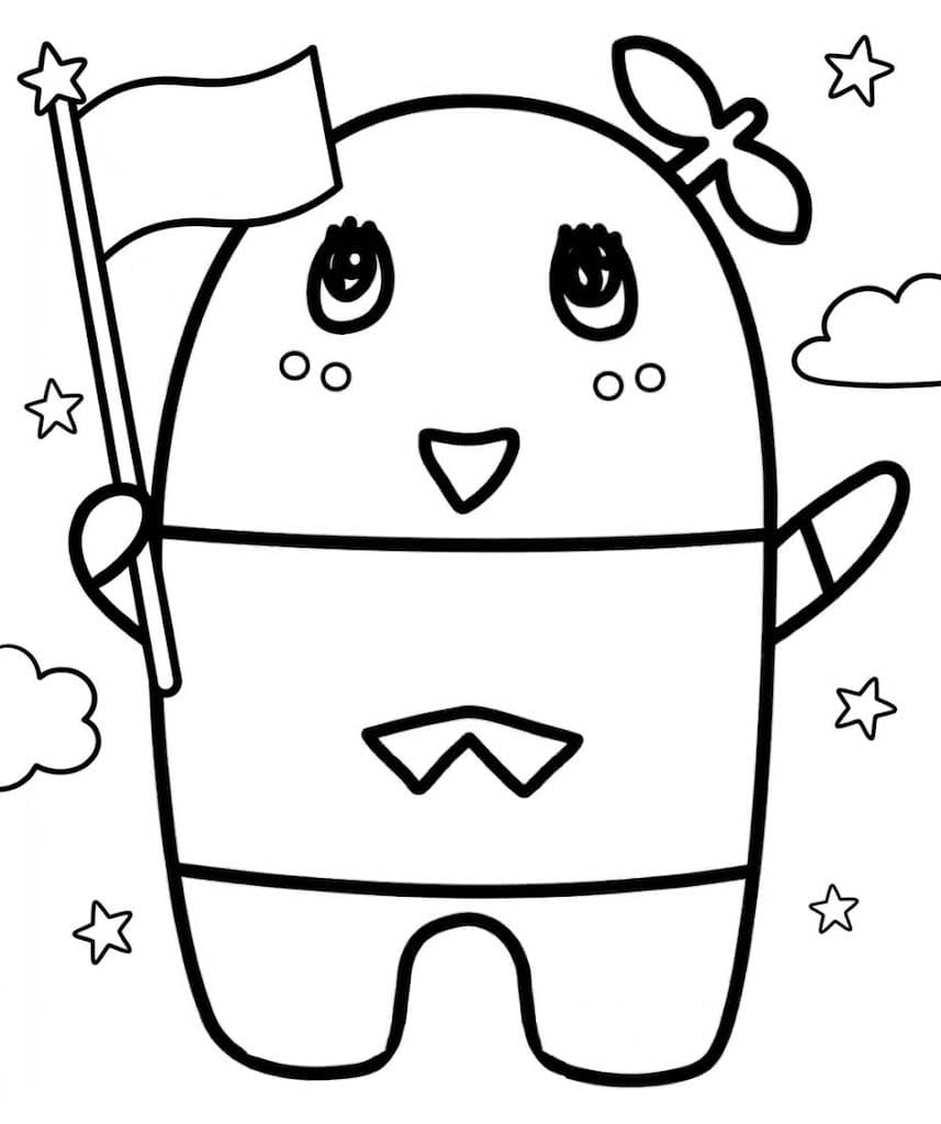 基本的な ふなっしー 描く ぬりえ