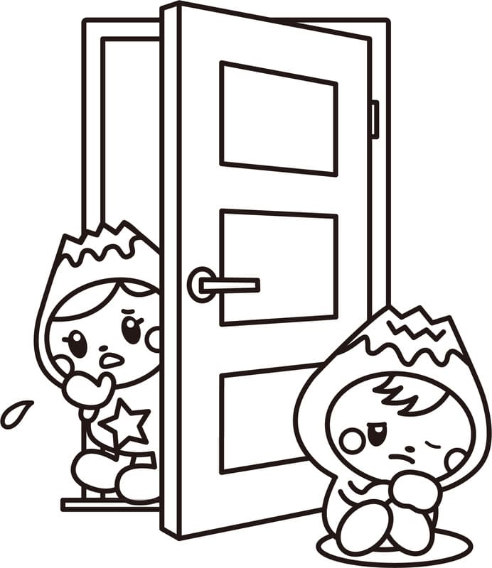 基本的な ふじっぴー ぬりえ