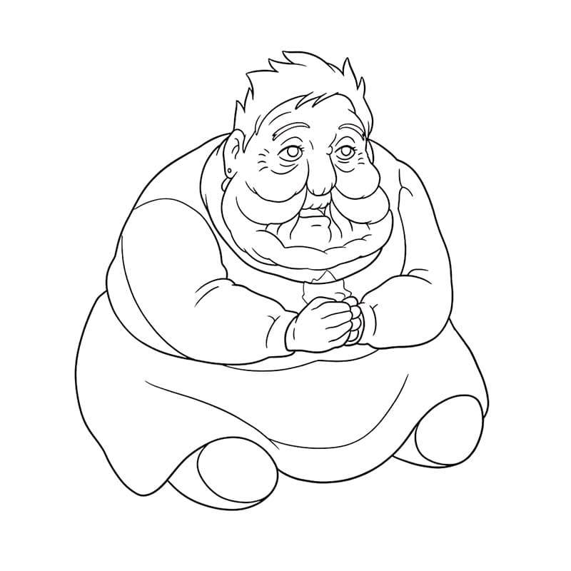 基本的な ハウルの動く城 描く ぬりえ