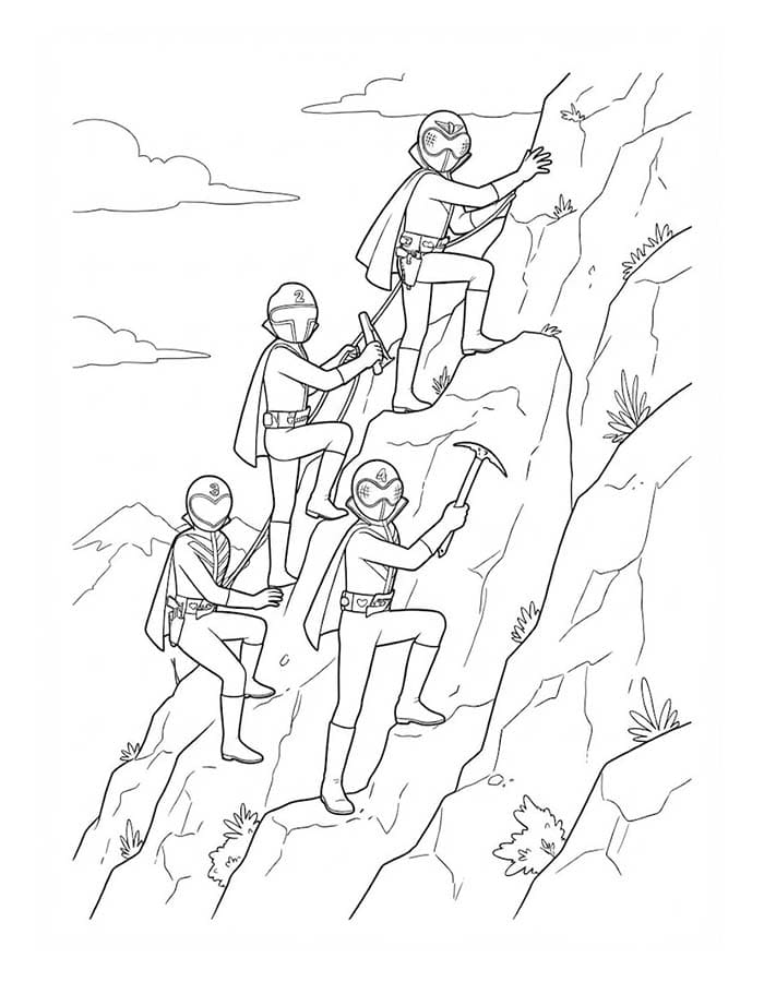 基本的な 秘密戦隊ゴレンジャー 描く ぬりえ