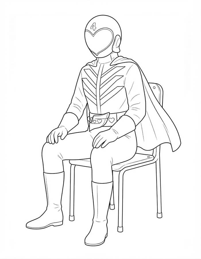 基本的な 秘密戦隊ゴレンジャー ぬりえ