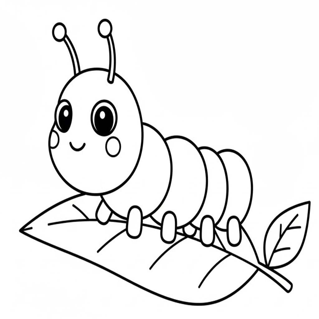 イモムシ ぬりえ ぬりえ