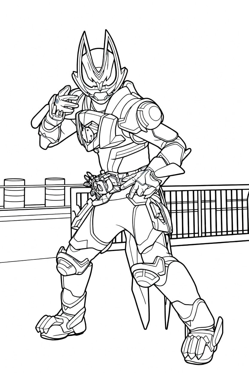 基本的な 仮面ライダーギーツ ぬりえ