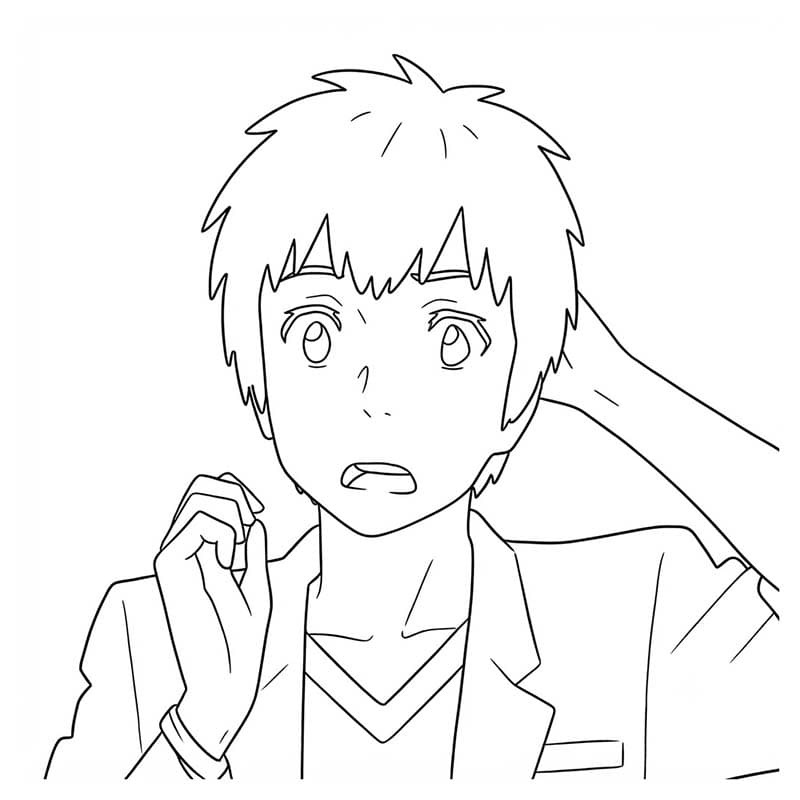 基本的な 君の名は。描く ぬりえ