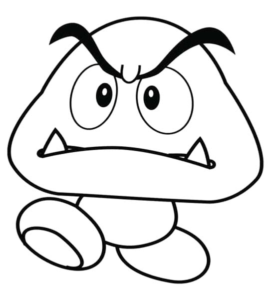 基本的な クリボー 描く ぬりえ