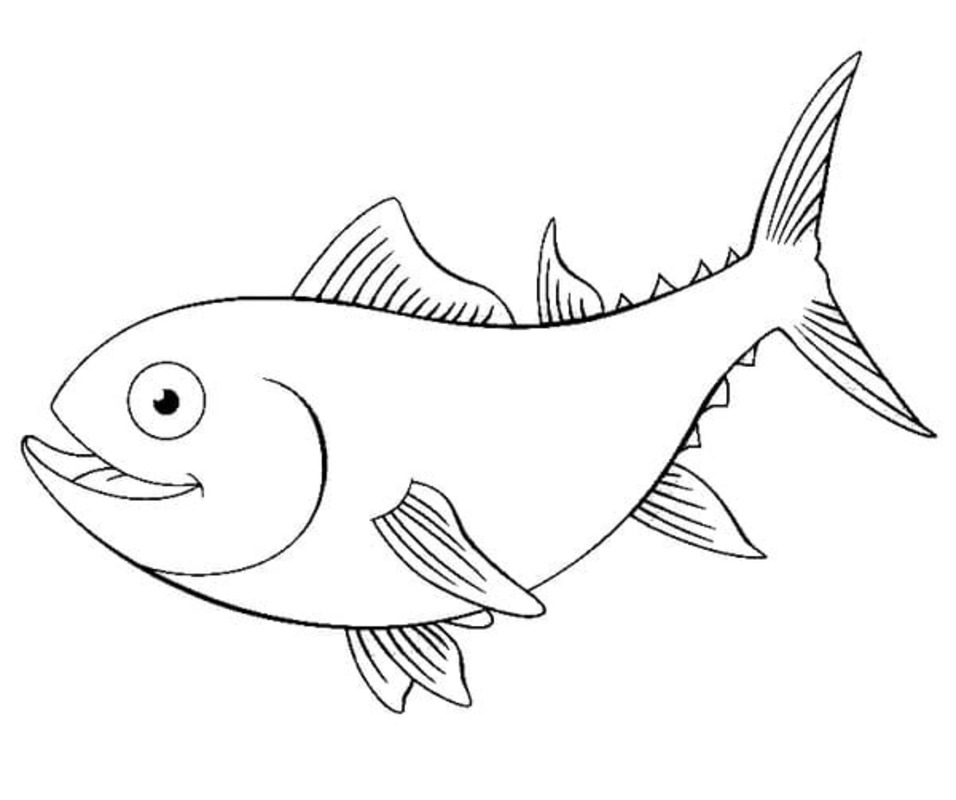 マグロ ぬりえ ぬりえ