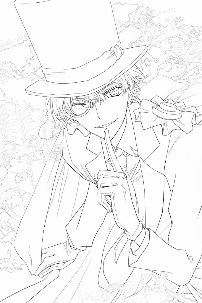 基本的な まじっく快斗 ぬりえ